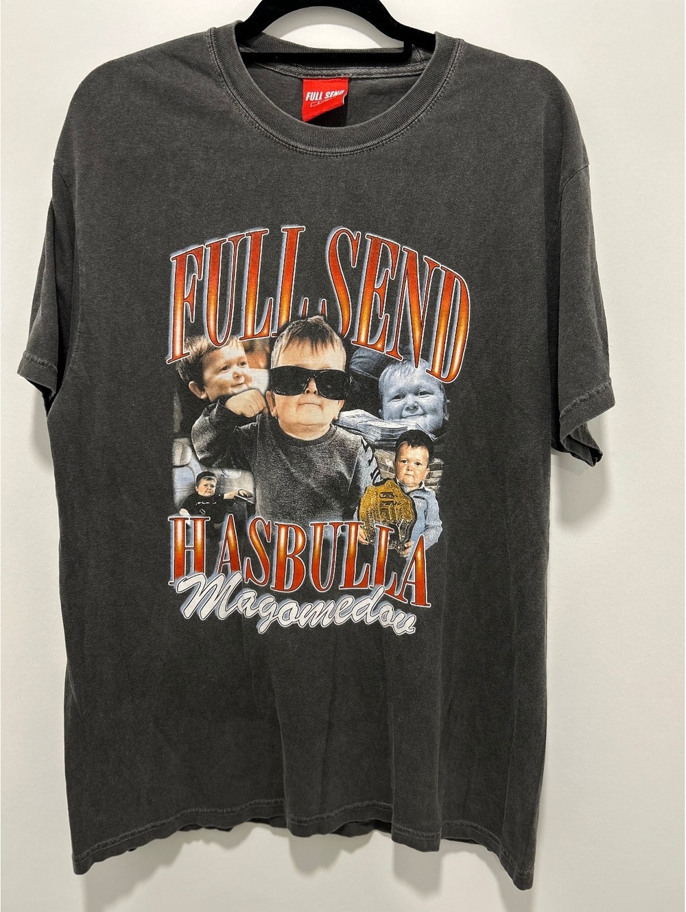 Full Send Hasbulla Magomedov Graphic T-Shirt Black Size L/0